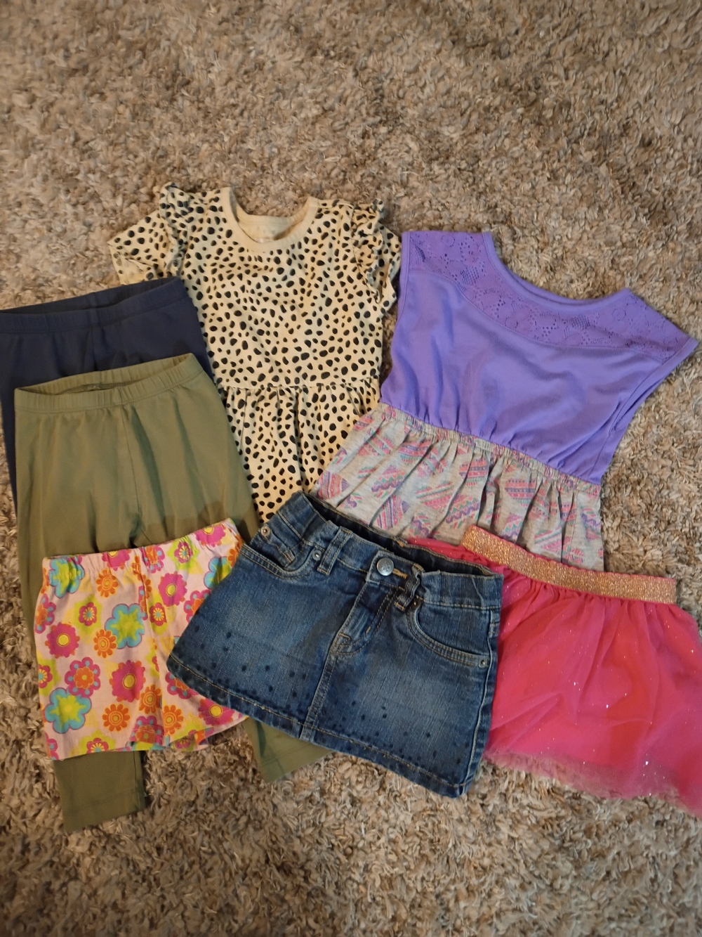 Girls Custom Variety Pack Bundle Of 7 Size 2T